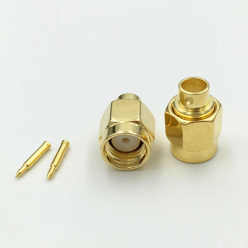 10pcs Connector SMA female bulkhead solder for semirigid RG402 0.141