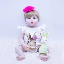 Большие глаза пухленькие силиконовые reborn baby кукла младенец реалистичные как красивая принцесса мода bebes reborn куклы ванны игрушки для Гир