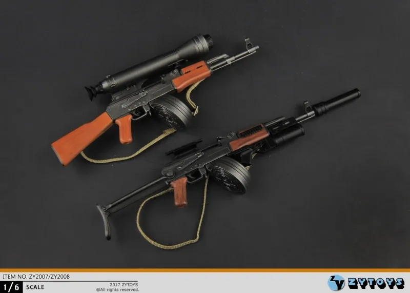 

[ESTARTEK] ZYTOYS 1/6 AK47 / AKS47 Plastic Weapon Model Props for Phicen VC UD ND Jiaou Doll HT 12" Action Figure DIY