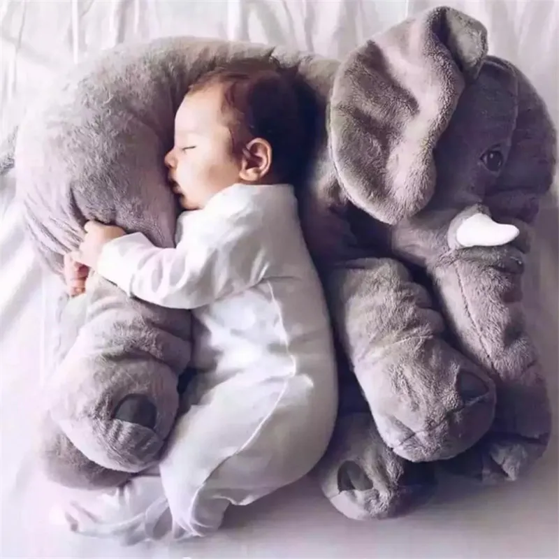 

60cm Giant Elephant Stuffed Animal Toy 5Different Color Cotton Soft Elephants Seat Cushion Plush Baby Pillow Toys For Children