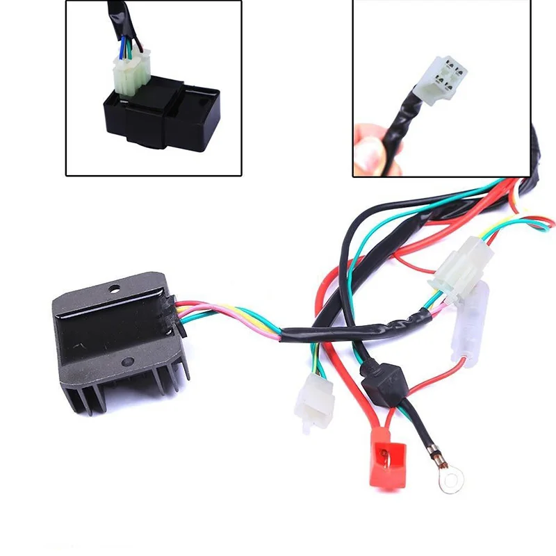 

Complete Electrics Wiring Harness For Chinese Dirt Bike ATV /QUAD 200CC 300CC