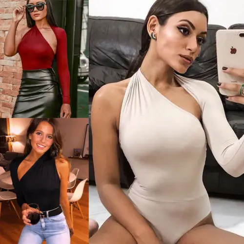 Новые пикантные однотонные Для женщин с длинным рукавом Тощий Bodycon бинты