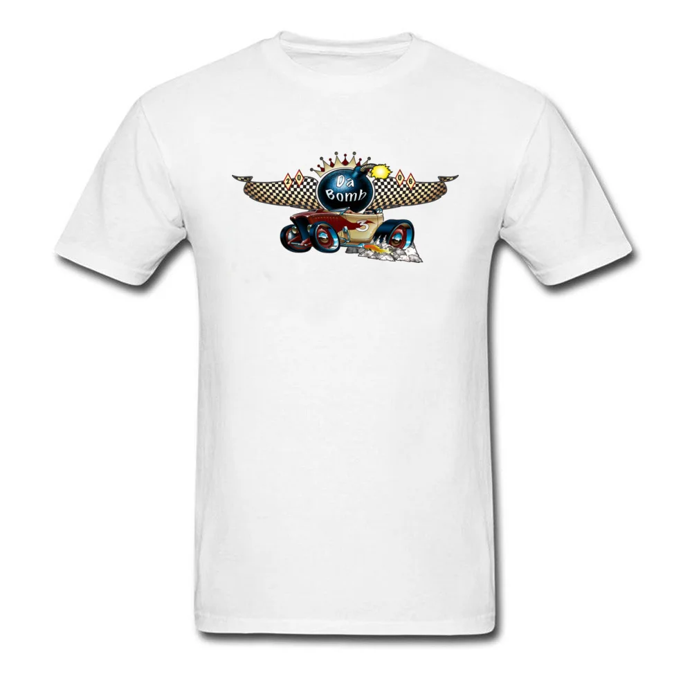 Da Bomb T Shirts for Men Summer Summer Tops Shirt Short Sleeve Wholesale Custom Tee-Shirts O Neck 100% Cotton Top Quality Da Bomb white