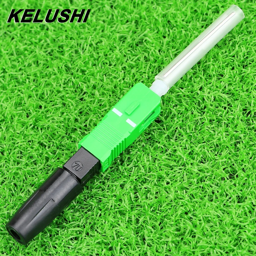 

KELUSHI Hot Melt Type 10pcs SC/APC Fast Fiber Optic Connector Optical fiber Fusion FTTH Fast adaptor