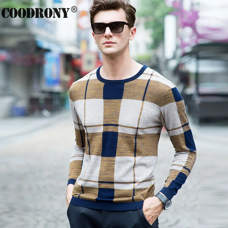 High Quality Soft Warm Merino Wool Sweater Men Brand Clothing Leisure ...