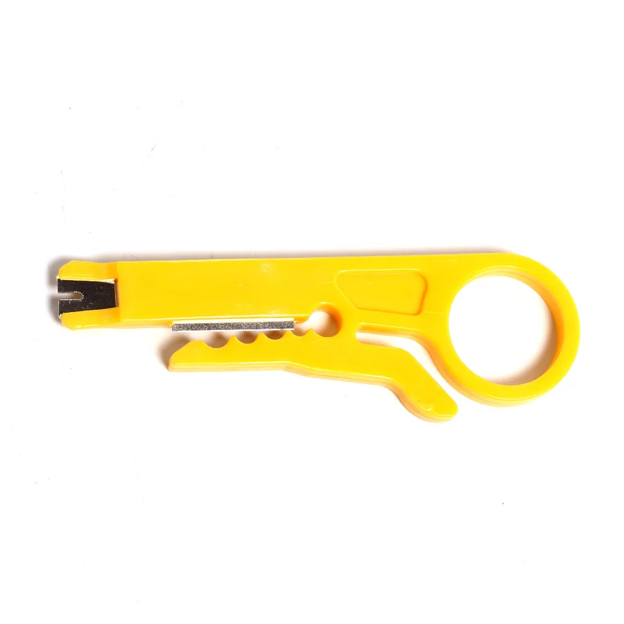 Желтый портативный нож для зачистки проводов щипцы плоскогубцы обжимной инструмент кабель зачистки провода резак Карманные многофункциональные инструменты щипцы