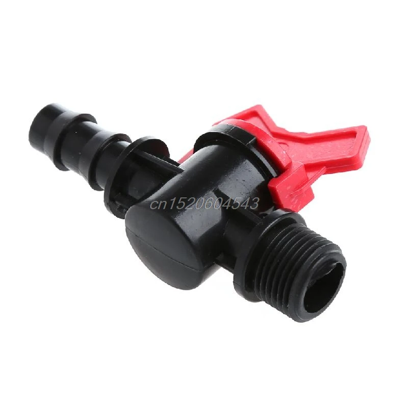 

1/2" Thread to 16mm PE Pipe Valve Switch Connectors Garden Watering Irrigation R06 Drop Ship