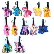Handmade PVC Fashion Horse Unicorn Suitcase Luggage Tag Cartoon Ponies Address Holder Baggage Label Identify Travel Accessories