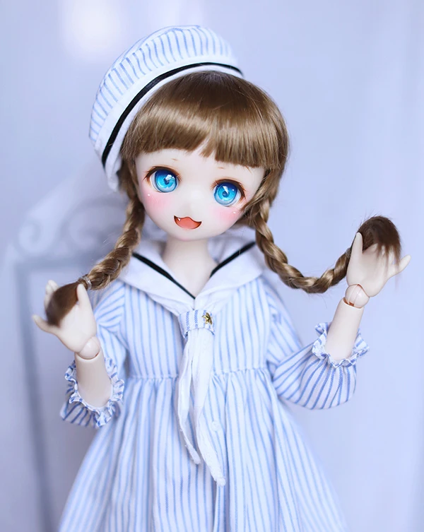 D01-P462 детская игрушка ручной работы 1/4 1/3 1/6 аксессуары для кукол BJD/SD/MDD парик милый двойной хвост 1 шт