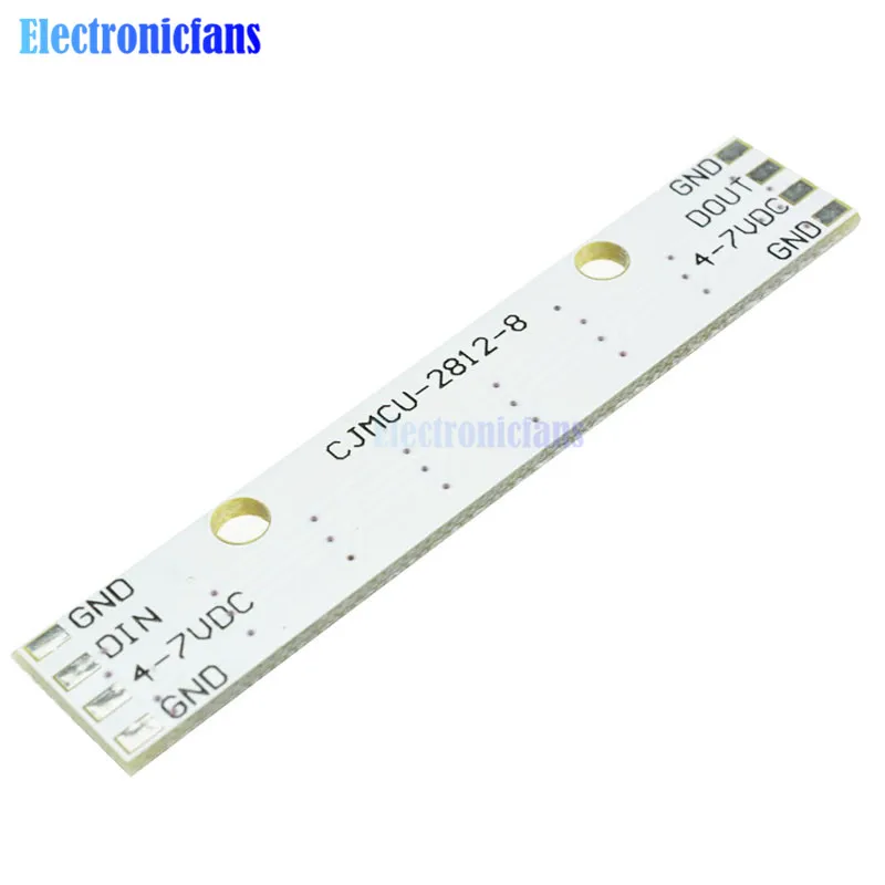 2PCS WS 2812 WS 2811 5050 RGB LED Lamp Panel Module 5V 8-Bit Rainbow LED Precise