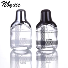 Nbyaic 1 шт. 40 мл черный и серебристый многоразовые портативные флаконы для духов и дорожные стеклянные банки пустые флаконы для духов