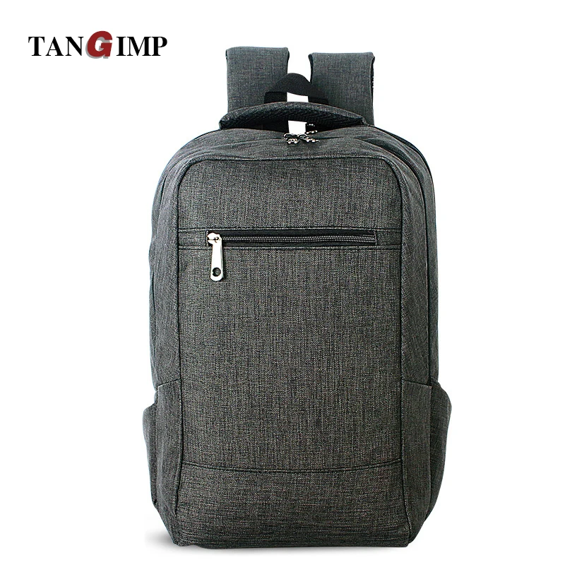 TANGIMP 17 Inches Laptop Backpack for Teenagers Men Solid Leisure