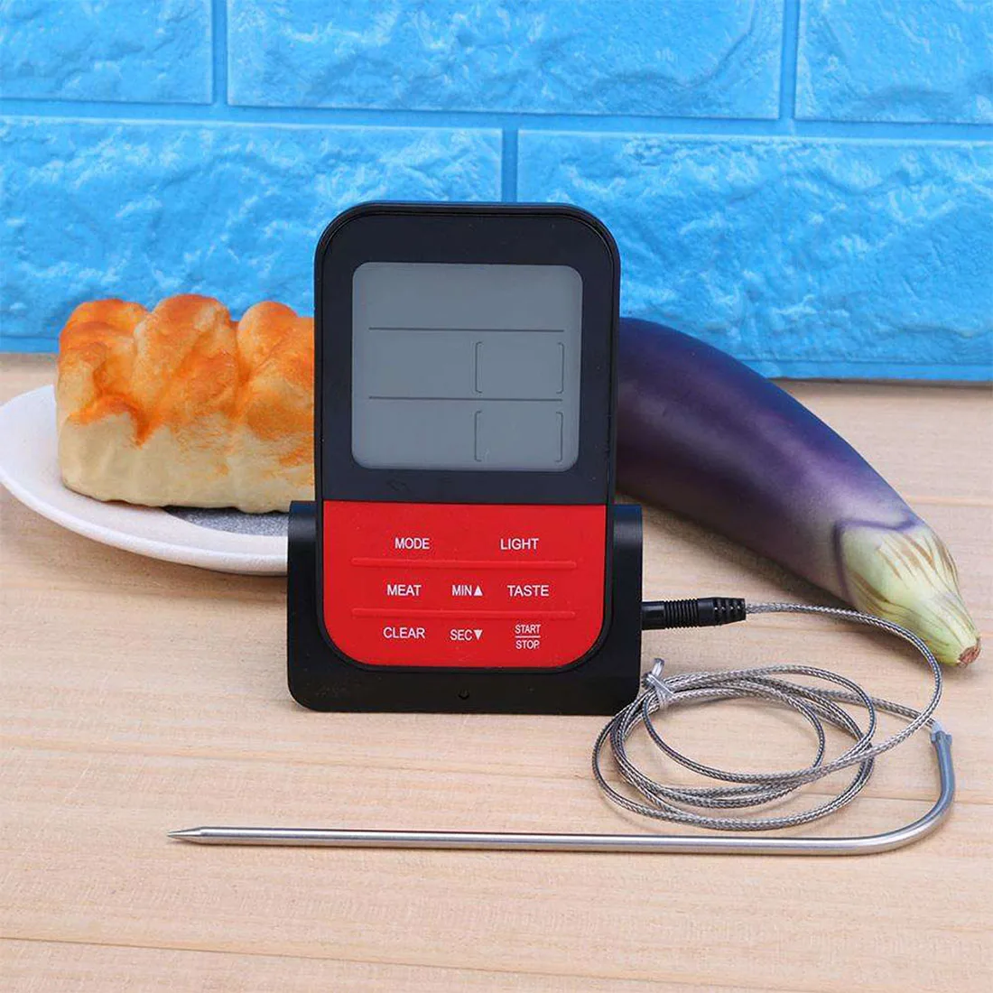Беспроводной водонепроницаемый термометр для барбекю цифровой кухонная печь для мяса и еды термометр для гриля с функцией таймера-20-250C