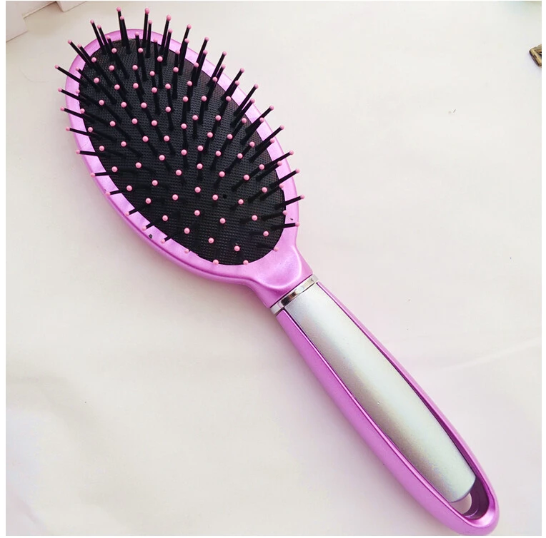 Free shipping 15 pieces/lot Pink color Paddle brush Hair Loss Massage