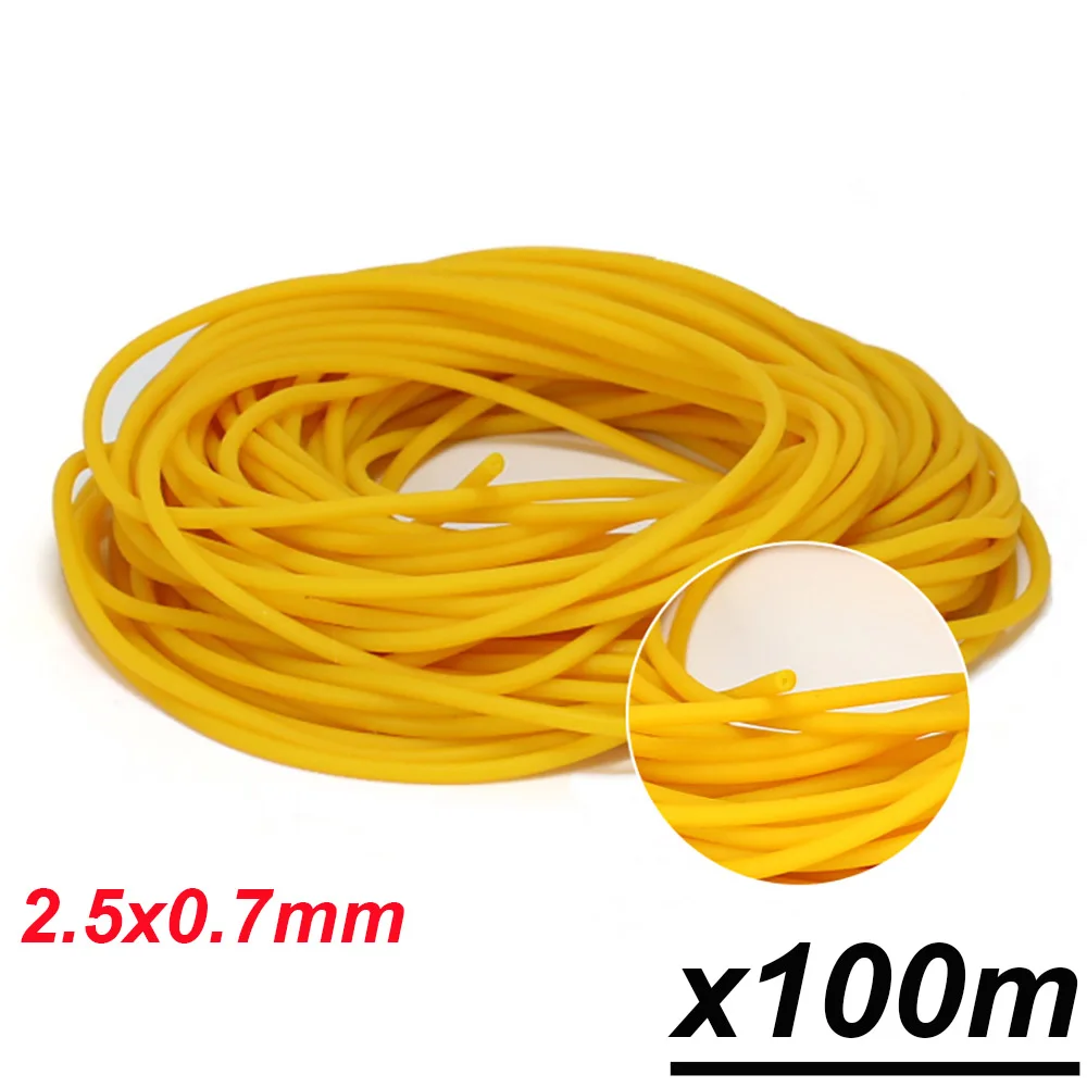 100m x2.5mm l yellow Victorsense 6/9/20/100 м рыболовные канаты 2,1 мм 0,7 мм 2,3 2,5 2,9 мм латексная трубка модели полое латекс эластичный линии Рыболовные снасти - Цвет: 100m x2.5mm l yellow