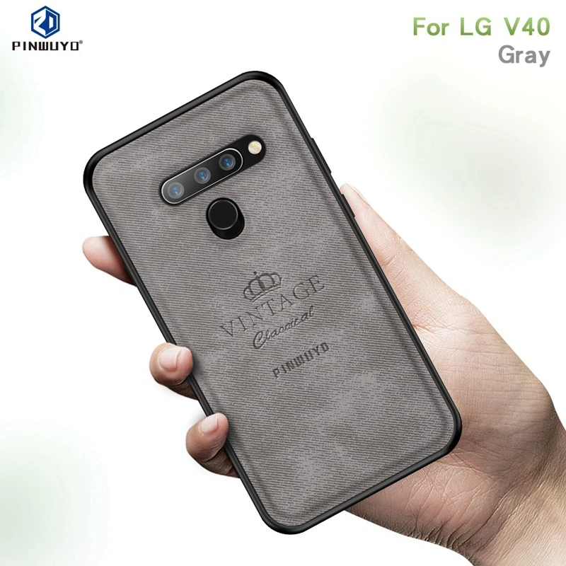 Для LG V40 чехол ThinQ Мягкий ТПУ + Жесткий ПК PINWUYO Роскошная фотография для тонкая