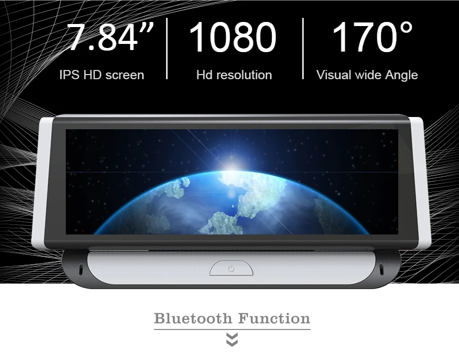 TOPSOURCE Автомобильный видеорегистратор 4G ADAS gps навигация HD 1080P 7,8" Android 5,1 видеорегистратор с двумя объективами dvr Bluetooth Камера gps