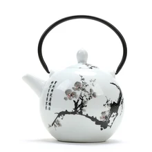 XMT-HOME синий и белый фарфор луч чай ручка кастрюли чайник для галстук Гуань Инь/зеленый чай