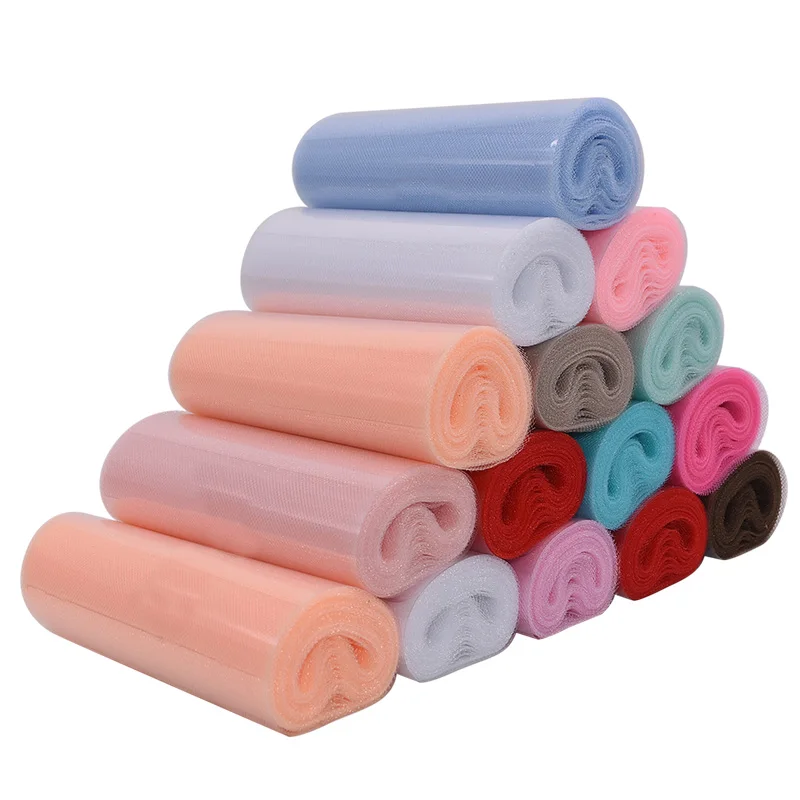

6 Inch 25Yards Tulle Roll Fabric Spool Tutu Party Baby Shower Birthday Gift Wrap Wedding Decorations Christmas Event Supplies