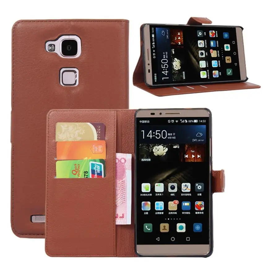 Кожаный чехол книжка для Huawei Ascend Mate 7 кошелек с подставкой чехлы телефонов MT7
