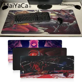 

MaiYaCa Top Quality evangelion anime Natural Rubber Gaming mousepad Desk Mat Large Lockedge Mouse pad Laptop PC Computer muismat