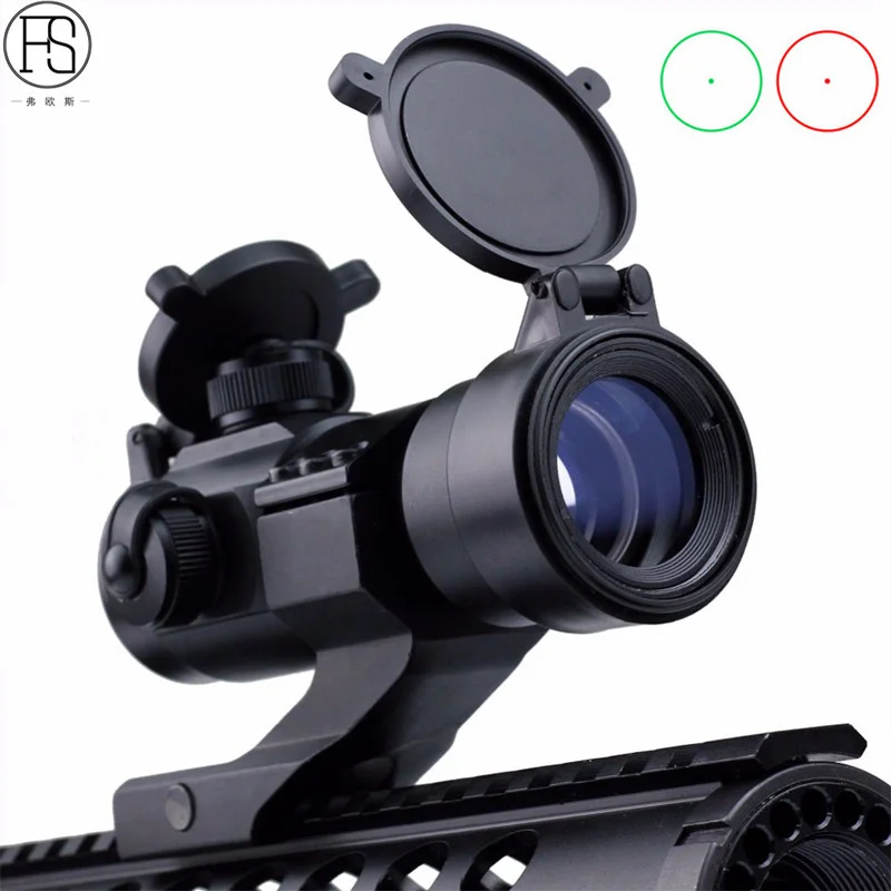 Тактический прицел Huntinting 1x30 красный зеленый точка зрения Монокуляр телескоп открытый