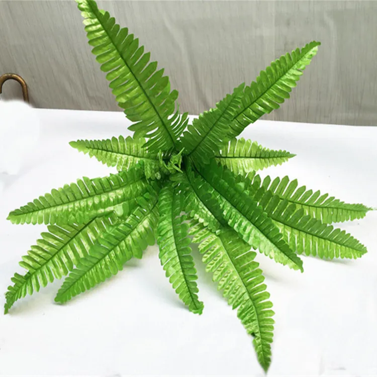 

Artificial Leaf Branches Simulation Silk Persian Grass Plant for Flower Collocation Home Wedding Decoration Room Party Decor