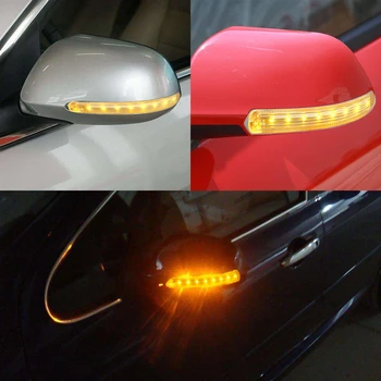 

Universal 12V Car LED Rear View Mirror Blinker Light Turn Signal Bumper Strip 2pcs/set