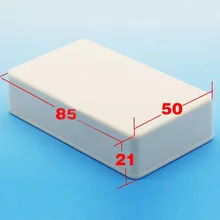 5X Белый пластиковый корпус для установки электроники распределительная коробка корпус DIY 85X50X21 мм