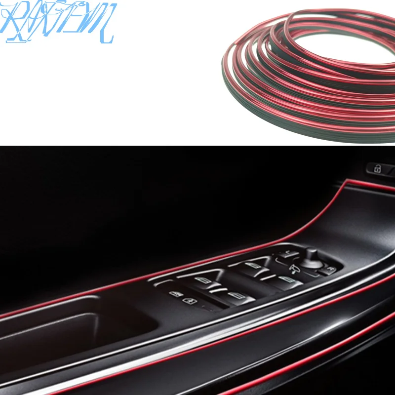 

5m Car Interior Mouldings Trim Decorative Strip Line for Ford Focus Kuga Fiesta Ecosport Mondeo Escape Explorer Edge Mustang Fus