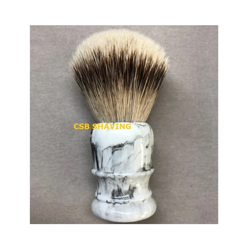CSB высокое качество Silvertip барсук Узел 24 мм щетка для бритья мраморный узор Усы Борода профессиональное бритье влажный инструмент