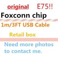 100 шт/Новая Розничная коробка AAAAA 1 м E75 чип OD 3,0 мм данных usb-зарядное устройство для синхронизации кабель для iPhone 6 6s 7 8 plus X ipad зарядки