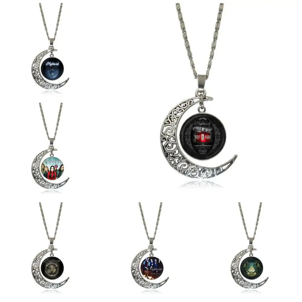 

EJ Glaze Rock Band Nightwish Glass Cabochon Pendant Necklace Fashion Necklace For Women Girl Gift