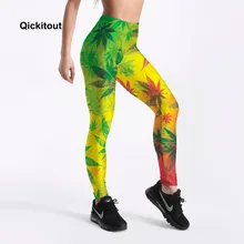 Новинка, женские зеленые Леггинсы для фитнеса, для тренировок, повседневные штаны, брюки, с принтом в виде листьев, с высокой талией, летние штаны, S-XXXXL