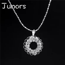 JUNORS Hot Sale Delicate Pendant Necklace Radiant Moon Necklace Sunshine Sunflower Pendant ladies Jewelry Birthday Gift