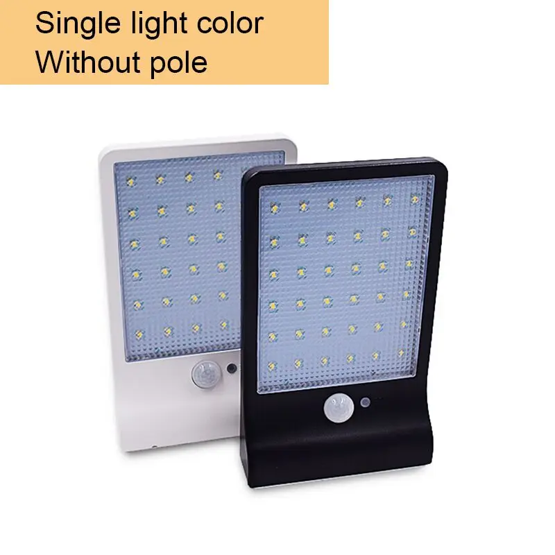 Style 1 48 led Solar Lights 900lm Outdoor Adjustable With Controller Three Modes For Garden Wall Street Waterproof Lamp - Emitting Color: Style 1