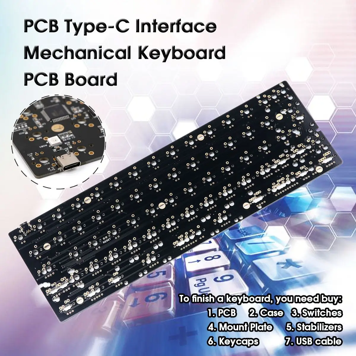  DZ60 60% Layout PCB Typ-C Interface Custom Mechanische Tastatur PCB Board Unterstützung Anpassung