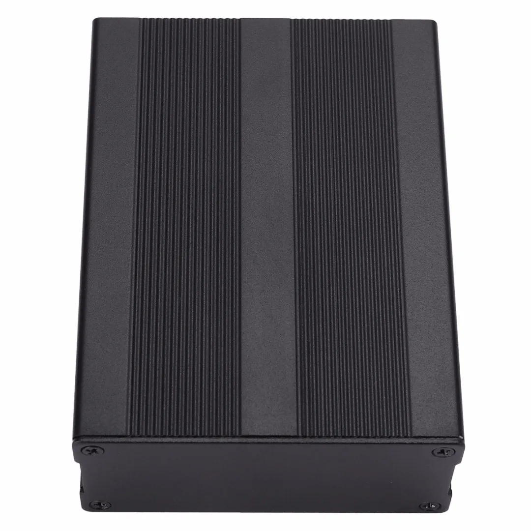 Black Extruded Aluminum Enclosures PCB Instrument Electronic Project Box Case 100x76x35mm