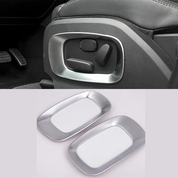 

Matt Silver ABS Chrome Seat Side Frame Cover Trim For Land Rover Range Rover Evoque 2012-2015 Car-Styling Accessories