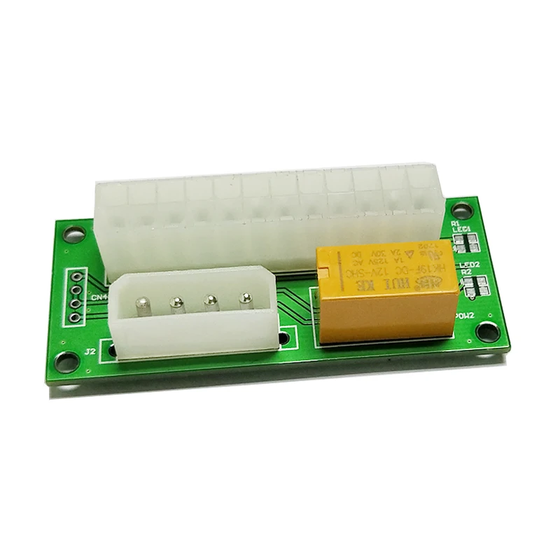 SATA 4Pin Desktop ATX 24PIN Dual PSU Power Synchronizer Start Extender Cable Card Adapter for BTC Miner Antminer Mining add2psu