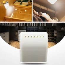 Battery LED Night Lamp PIR Infrared Motion Sensor Light Kitchen Inner Hinge Drawer Cupboard Wardrobe Closet Under Cabinet Light