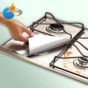 

8 PCS Reusable Gas Stove Burner Cover Protector Liner Clean Mat Pad File Injuries Protection -2