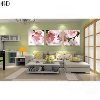 

DIY Diamond Embroidery Peach flowers picture 3d Diy Diamond Painting Cross Stitch full square Rhinestone Mosaic Needlework