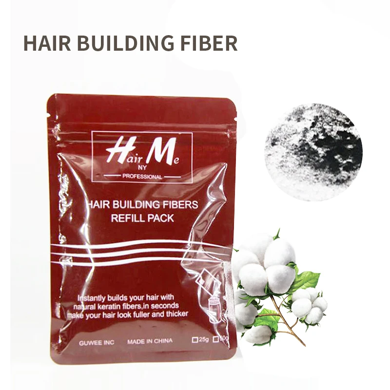 25g*2 Refill Bag Hair Growth Fiber Hair Loss Fibers Cotton Hair Fiber