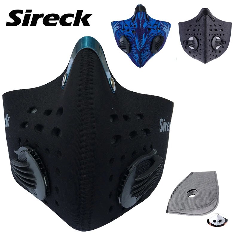 

Sireck 3 Styles Running Bike Cycling Mask Effective Against Sport Facemask Dust Pollen PM2.5 Half Face Sports Mouth-muffle Mask