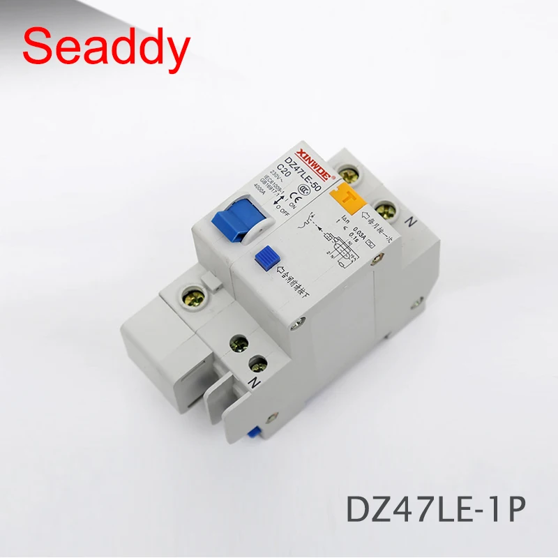 DZ47LE 1P + N 63A C Тип 230V ~ 50 HZ/60 HZ автоматический выключатель остаточного тока с защитой