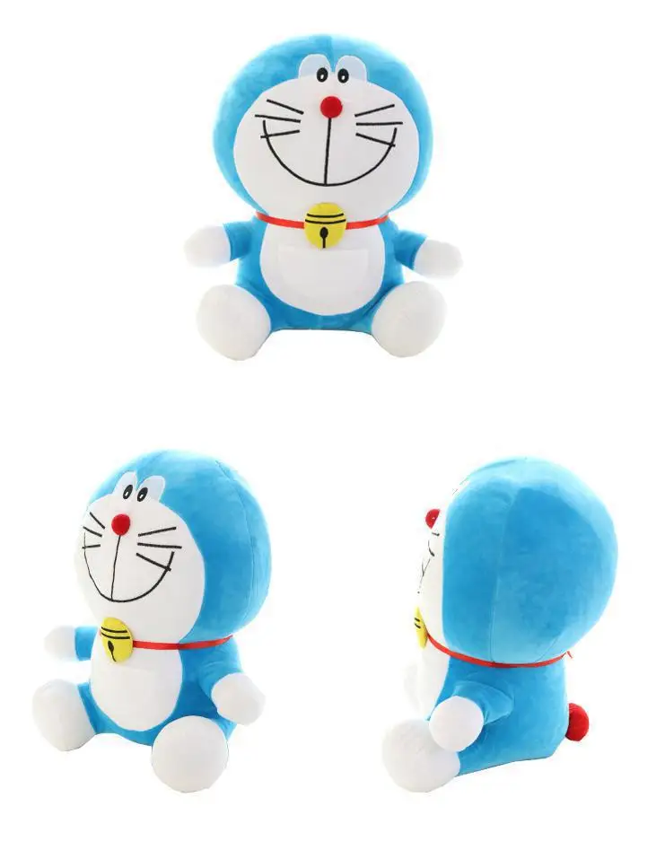 Kawaii аниме 25 см стоящая по мне плюшевая мягкая игрушка Дораэмон Мягкая кукла кошка