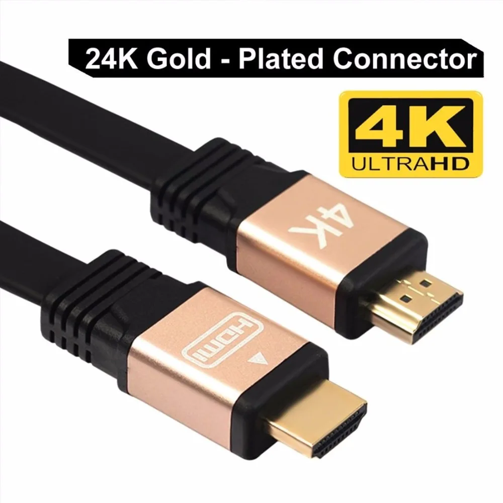 

HDMI Cable V2.0 24K Gold Plated Ends 3D 1080P Ethernet 4K UHD LCD LED PS4 BLURAY