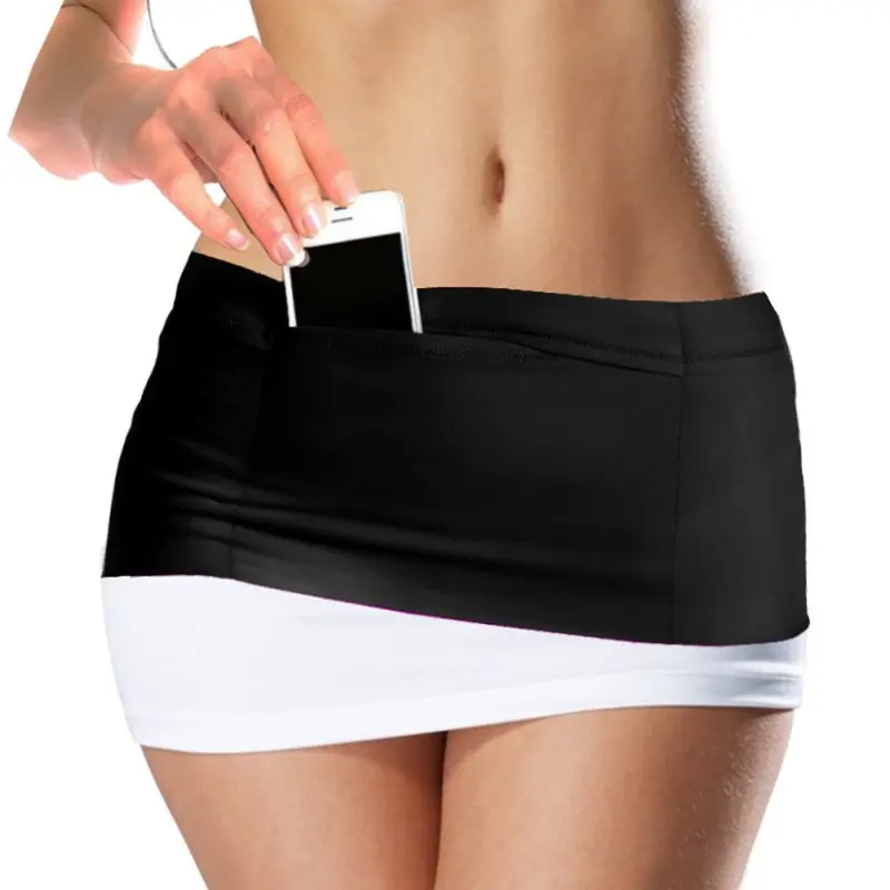 

Fitness Running Belt Elastic Waist Belt Travel Storage Money Belt With Multi Pockets For All Mobile Phone Size
