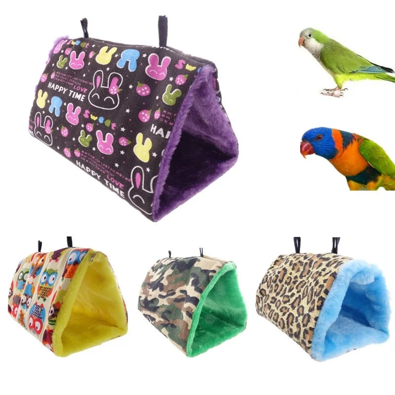 Soft Plush Snuggle Hanging Cave Home Parrot Swing Toy Cage Hammock Pet Bird Bunk Bed CRYWW9 Soft Plush Snuggle Hanging Cave Home Parrot Swing Toy Cage Hammock Pet Bird Bunk Bed CRYWW9